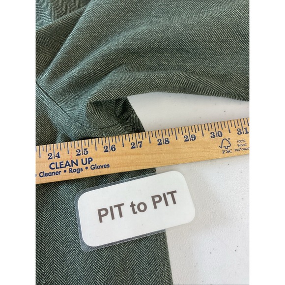 Schnee's Green Flannel Shirt, Wool Blend Heavyweight Size XXL Chore Outdoor - Picture 5 of 7